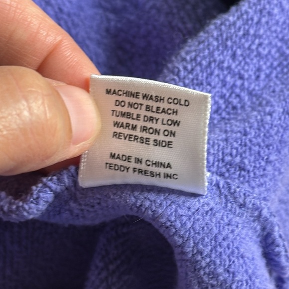 Teddy Fresh Color Block Hooded Sweatshirt Size 3XL - Picture 9 of 10